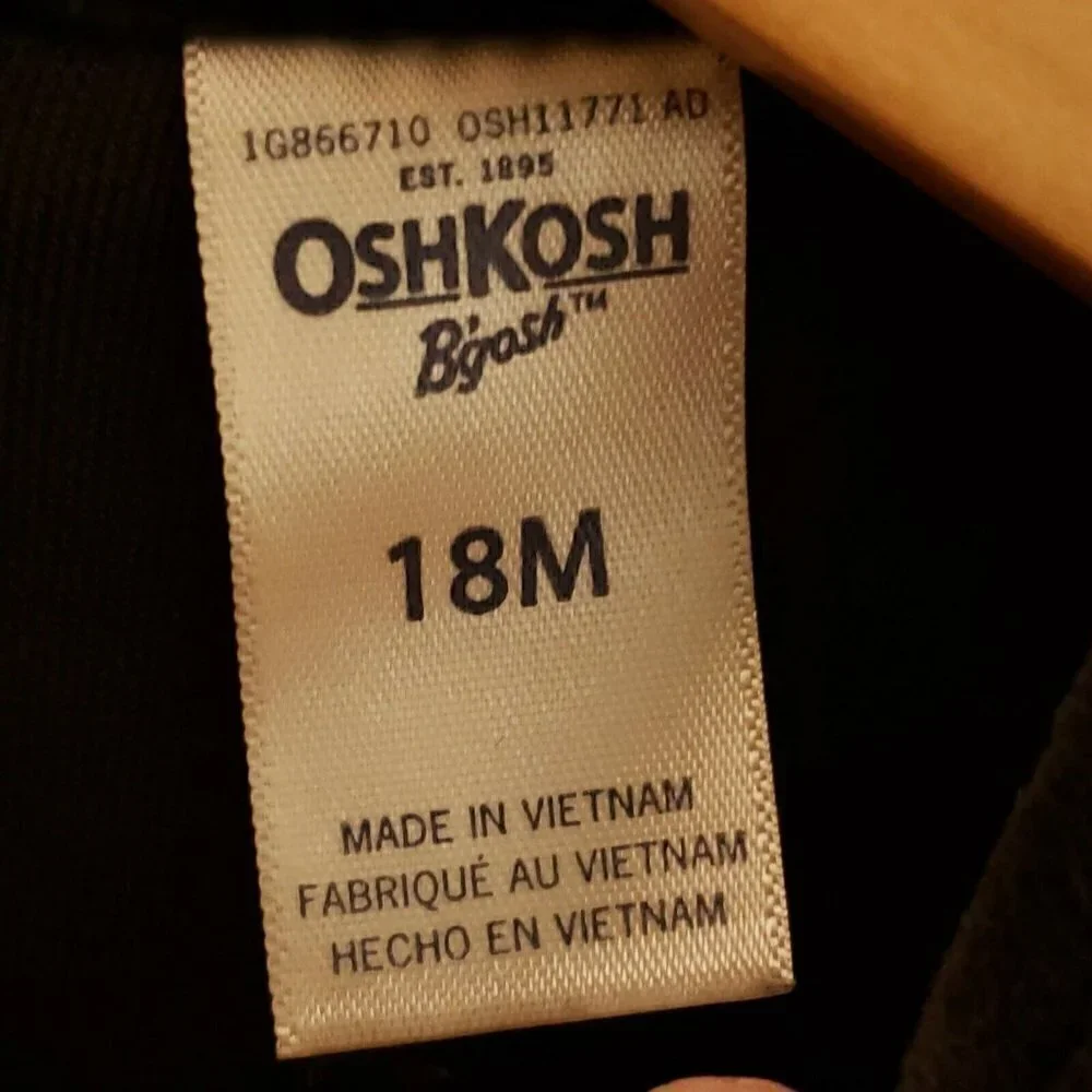 Osh Kosh B'gosh Toddler Grey Velvet Pantsuit. 18 M